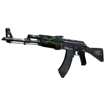 AK-47 | Emerald Pinstripe  (Well-Worn)