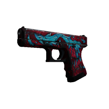 StatTrak™ Glock-18 | Water Elemental  (Battle-Scarred)