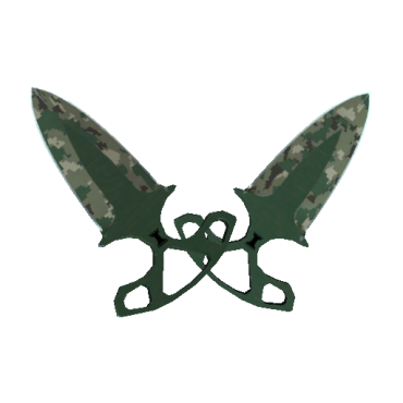 Shadow Daggers | Forest DDPAT  (Well-Worn)