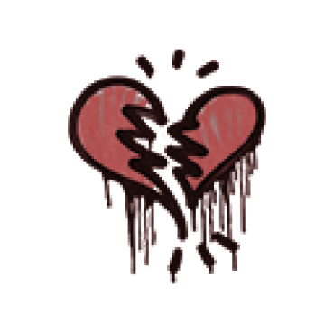 Sealed Graffiti | Broken Heart (Blood Red)