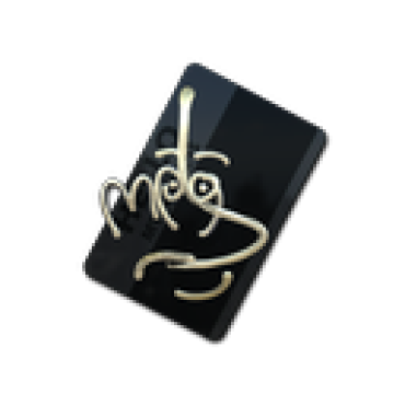 Sticker | Hello MP9 (Gold)