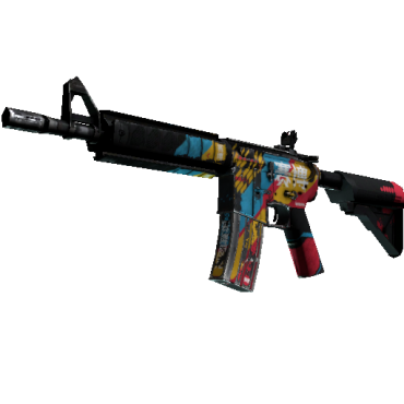 M4A4 | Cyber Security  (Battle-Scarred)