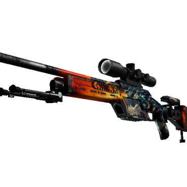 SSG 08 | Dragonfire  (Well-Worn)